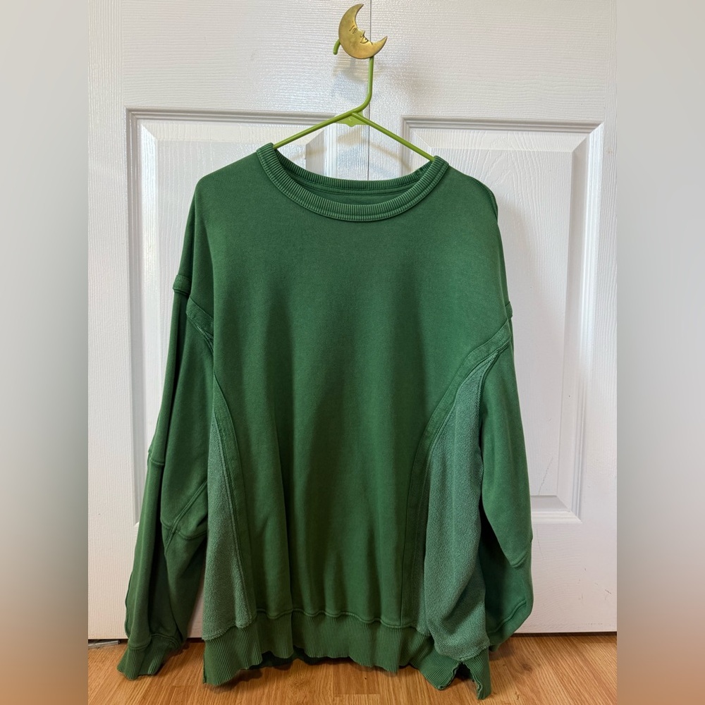 Kelly Green oversized aerie sweatshirt